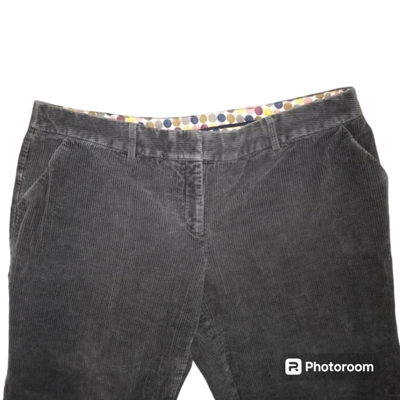 Boden Wide Wale Corduroy Pants Dark Gray Size 18L - Picture 3 of 16